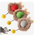 Plush Eco-Friendly Silicone Cat Teasing Ball - Rechargeable with Automatic Obstacle Avoidance